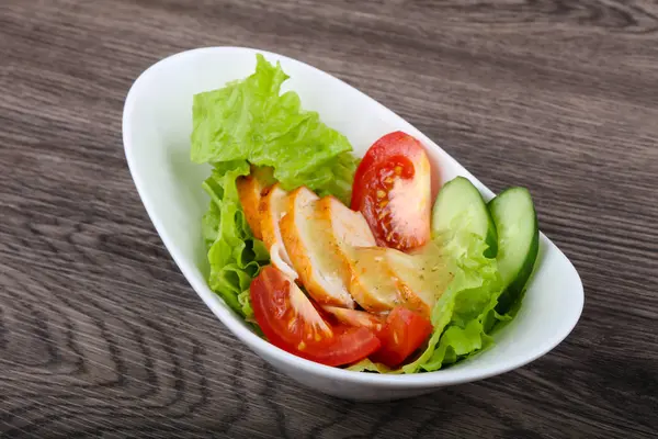 Salad with chicken breast — Stock Photo, Image