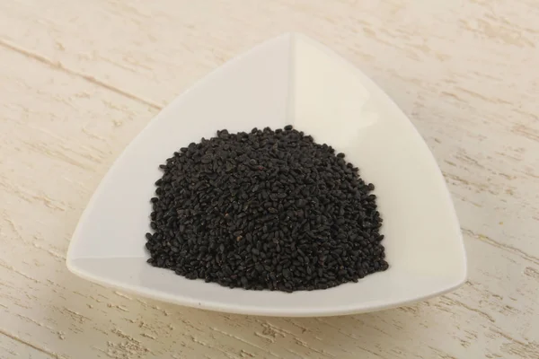 Siyah susam tohumları — Stok fotoğraf