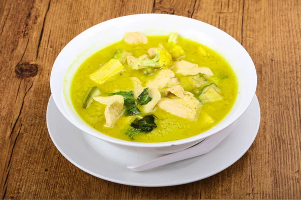 Asya Mutfağı yeşil köri — Stok fotoğraf