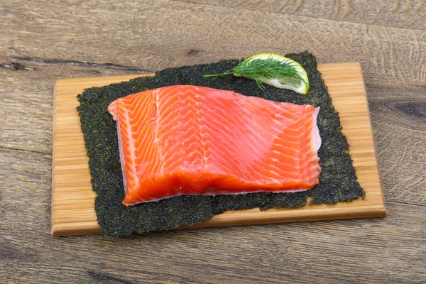 Вкусное филе лосося — стоковое фото