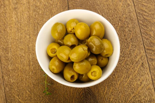 Stuffed olives  in the bowl