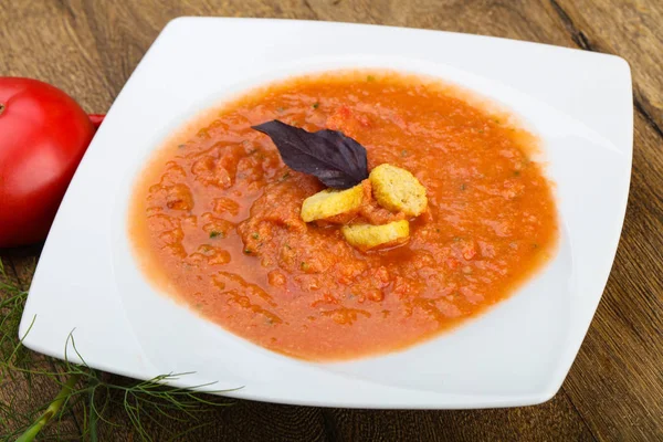 Sopa de tomate Gazpacho — Foto de Stock