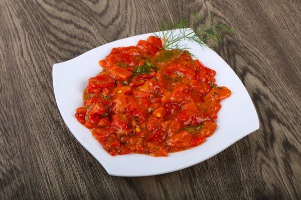 Gegrillte rote Paprika — Stockfoto