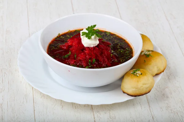 Традиційні борщу суп — стокове фото