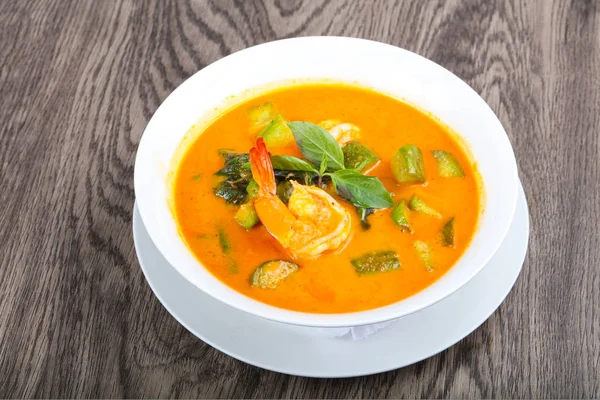 Curry picante com camarões — Fotografia de Stock