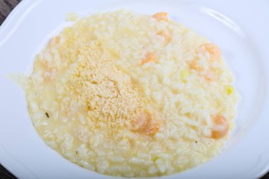 Karides ile lezzetli Risotto
