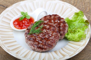 Izgara burger pirzola