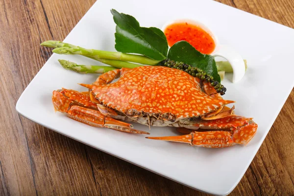 Smakelijke gekookte krab — Stockfoto