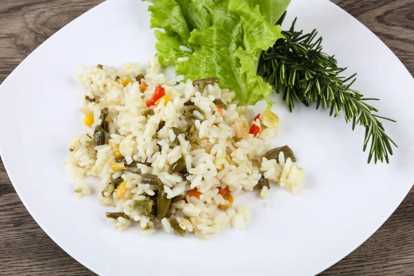 Arroz dietético con verduras — Foto de Stock