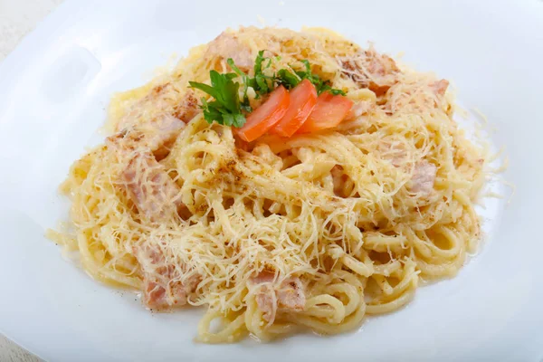 Finom spagettit carbonara — Stock Fotó