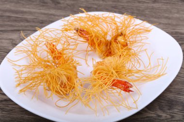 Makarna karides dedim