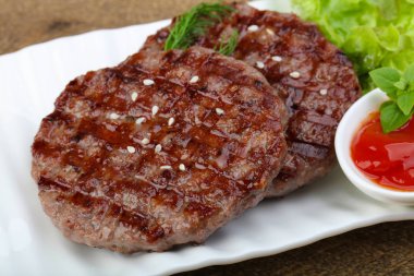 Izgara burger pirzola