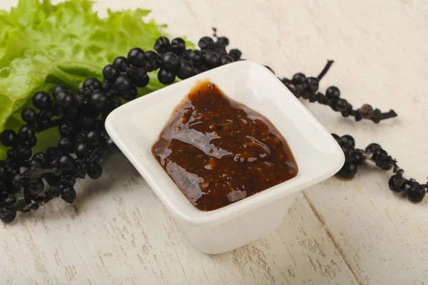 Salsa de pimienta negra — Foto de Stock