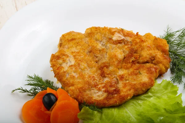 Cotoletta di pollo alla griglia — Foto Stock