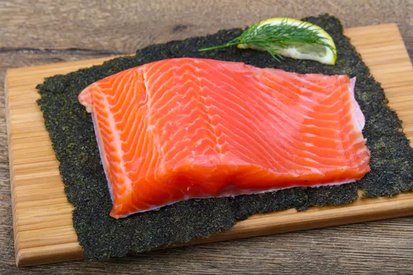 Filé de salmão saboroso — Fotografia de Stock