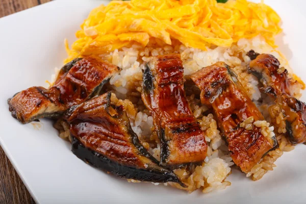 Unaju - eel with rice — Stock Photo, Image