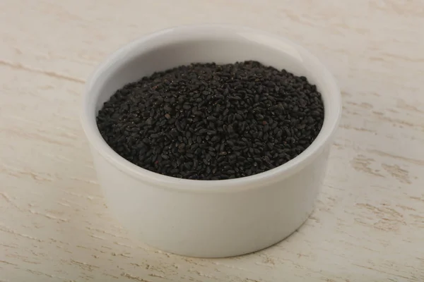 Siyah susam tohumları — Stok fotoğraf