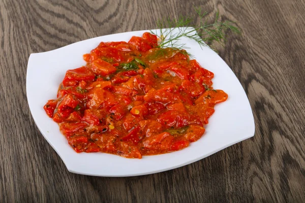 Gegrillte rote Paprika — Stockfoto