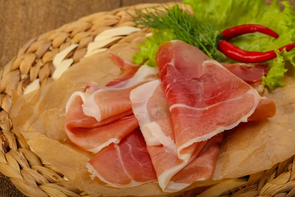 Heerlijke Ham serrano — Stockfoto