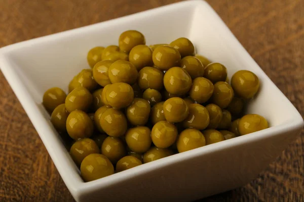 Pickled green peas — Stock Photo, Image