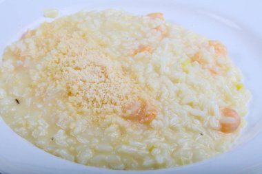 Karides ile lezzetli Risotto