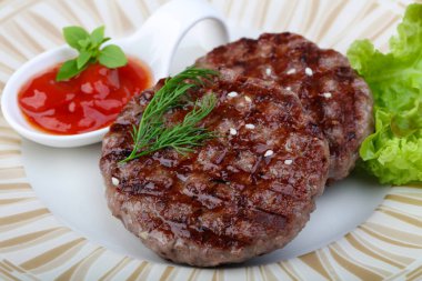 Izgara burger pirzola
