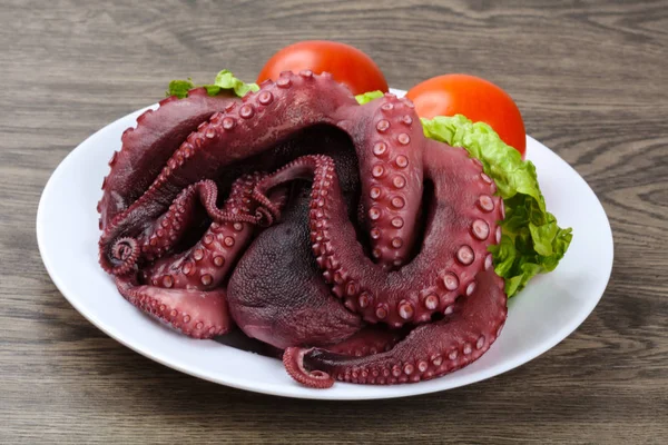 Boiled octopus ready for eat — Stock Photo, Image