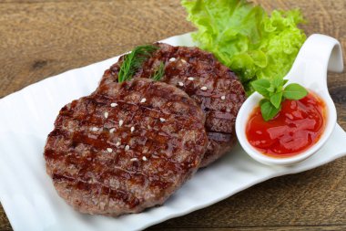 Izgara burger pirzola