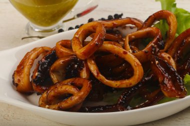 Kalamar teriyaki Yüzükler
