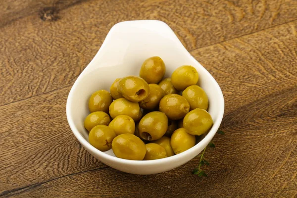 Stuffed olives in the bowl