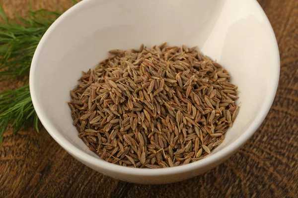 Cumin seeds in the bowl — Stock Photo, Image