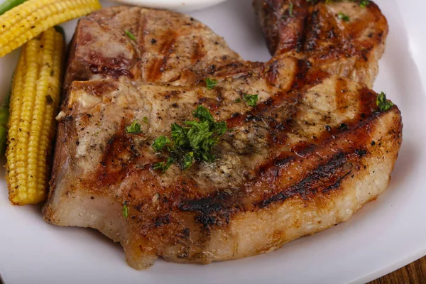 Steak babi panggang — Stok Foto