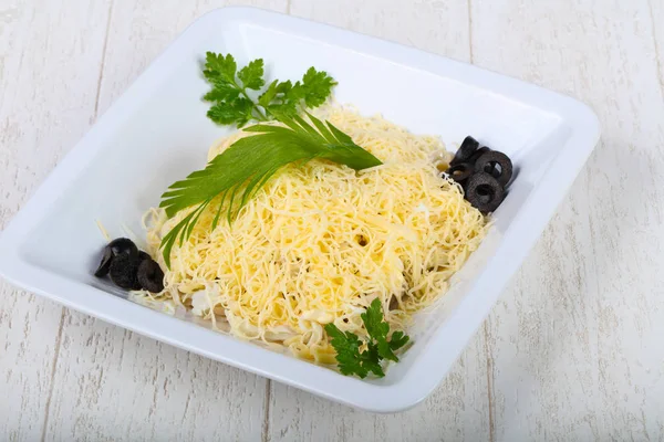 Lezzetli kalamar salatası 