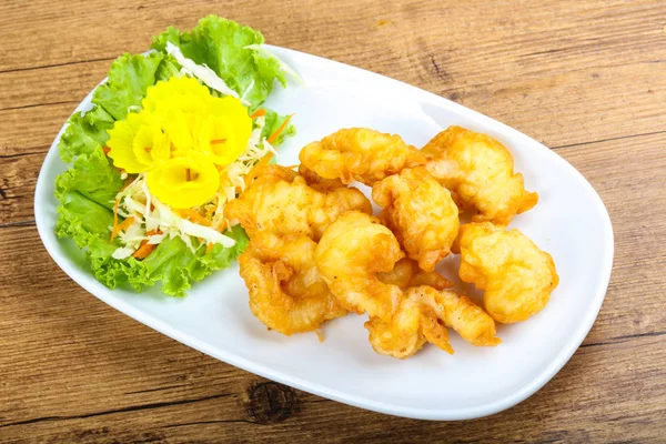 Estilo asiático Calamar tempura — Foto de Stock