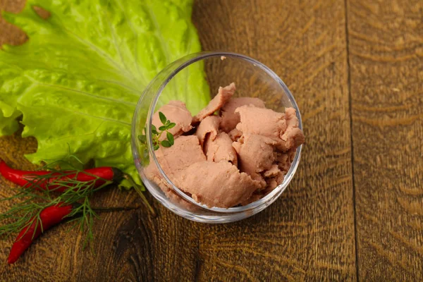 Kabın içinde karaciğer pasta 