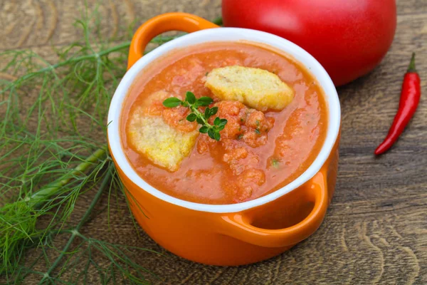 Gazpacho tomato soup — Stock Photo, Image