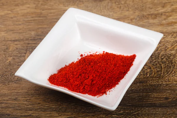 Röd paprika pulver — Stockfoto