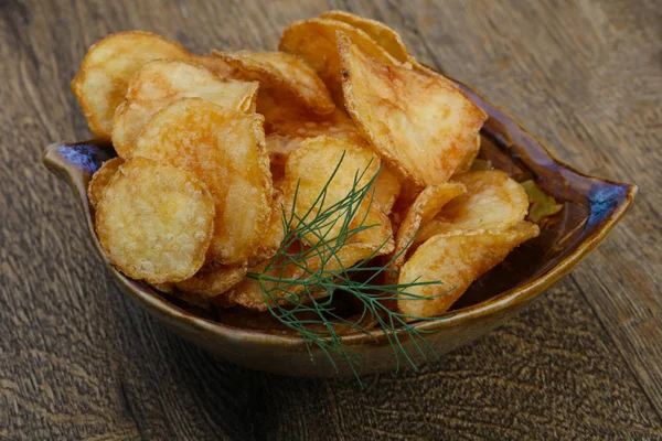 Természetes burgonya chips — Stock Fotó