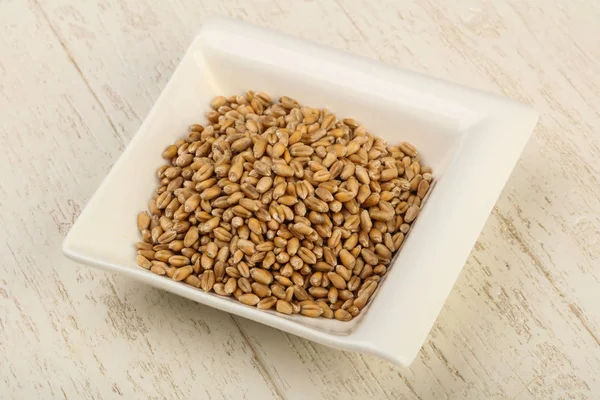 Cereali di grano nella ciotola — Foto Stock