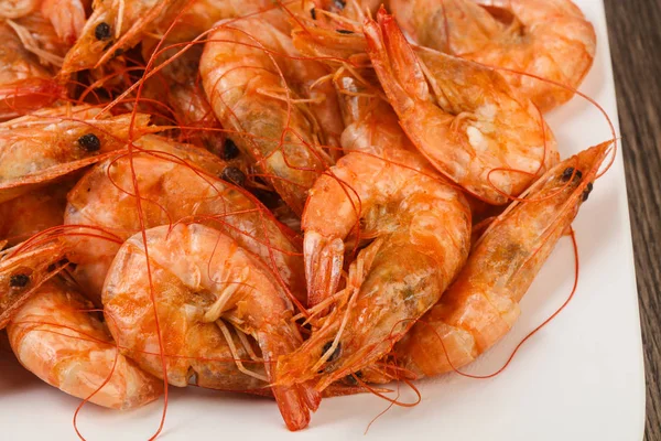 Delicious Boiled prawns — Stock Photo, Image