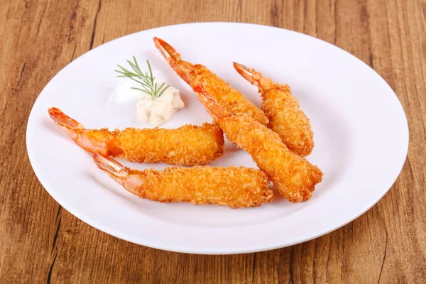 Tempura de camarón crujiente caliente — Foto de Stock