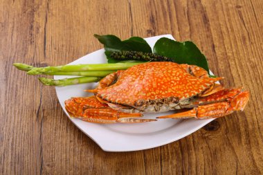 Lezzetli haşlanmış Yengeç