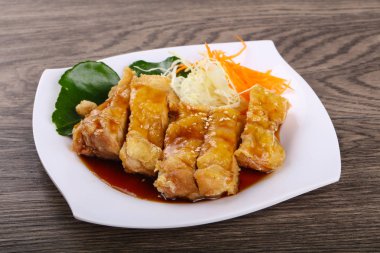 Fried Teriyaki tavuk