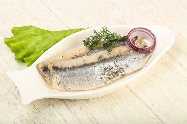 Lezzetli ringa balığı filetosu