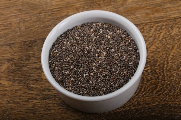 Chia seeds in the bowl — Stock Photo, Image