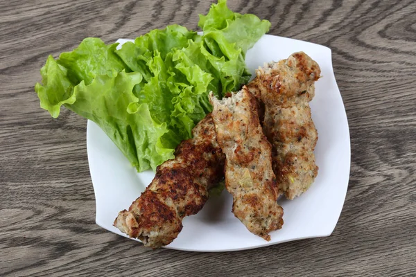 Dönerspieß vom Grill — Stockfoto