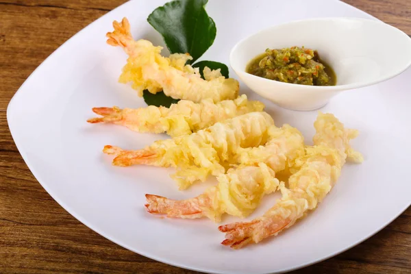 Tempura de camarão tigre — Fotografia de Stock