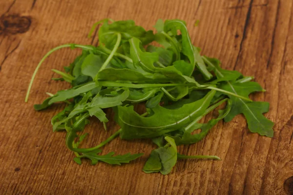 Rucola bladeren heap — Stockfoto