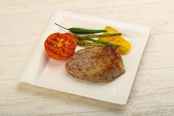 Grilled beef steak