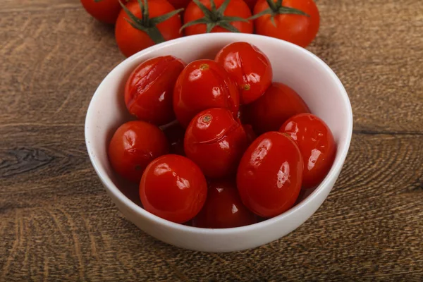 Pickled cherry tomatoes — Stock Photo, Image